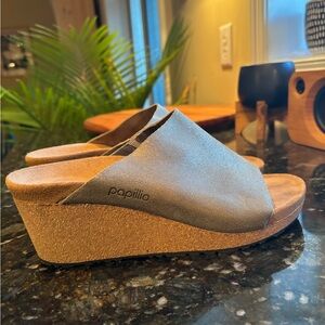 Papillio Women's Gray Wedge Sandals